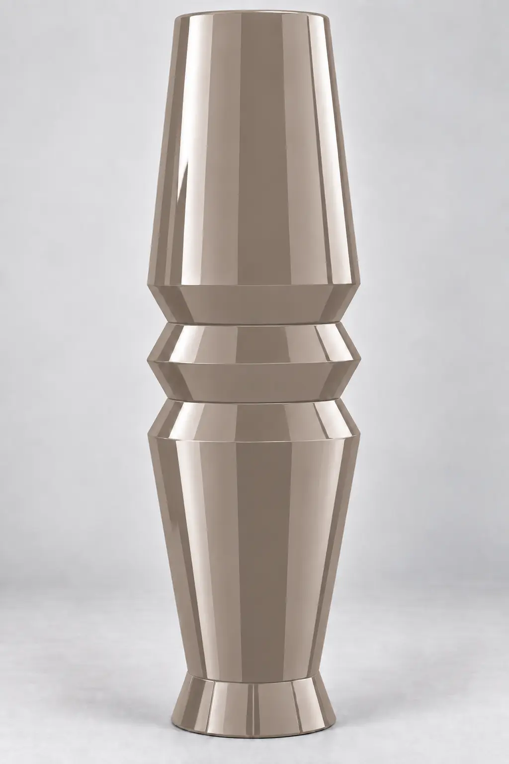 Modelo Duplo Aro em fibra de vidro, cor Taupe brilhante