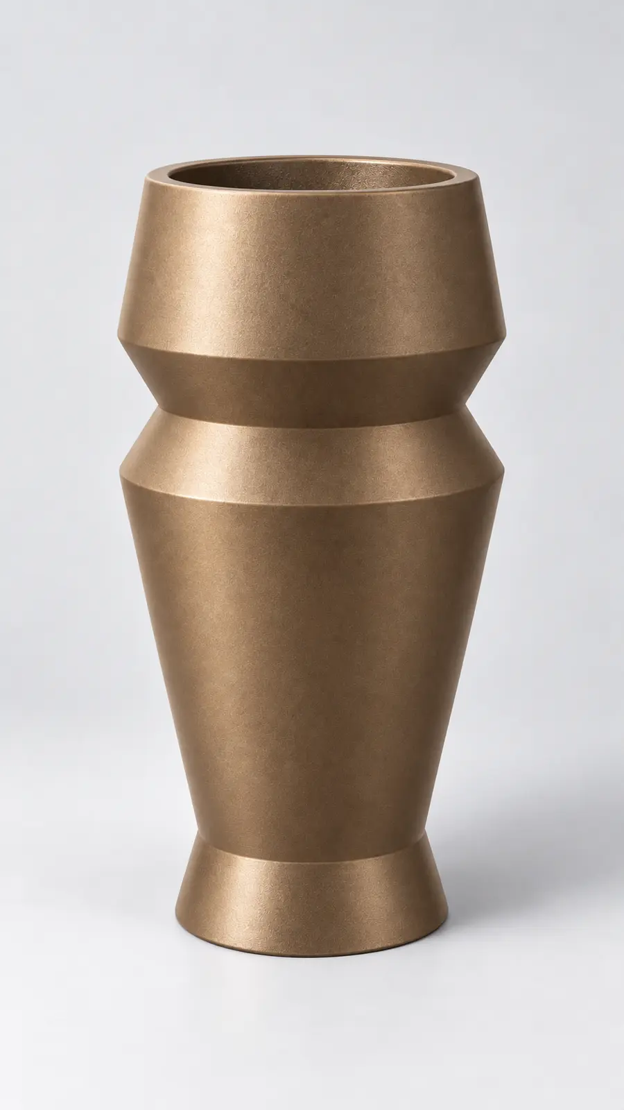 Modelo Facetado em fibra de vidro, cor Bronze