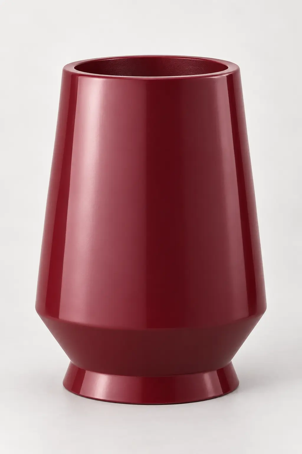 Modelo Minimalista em fibra de vidro, cor Vinho brilhante